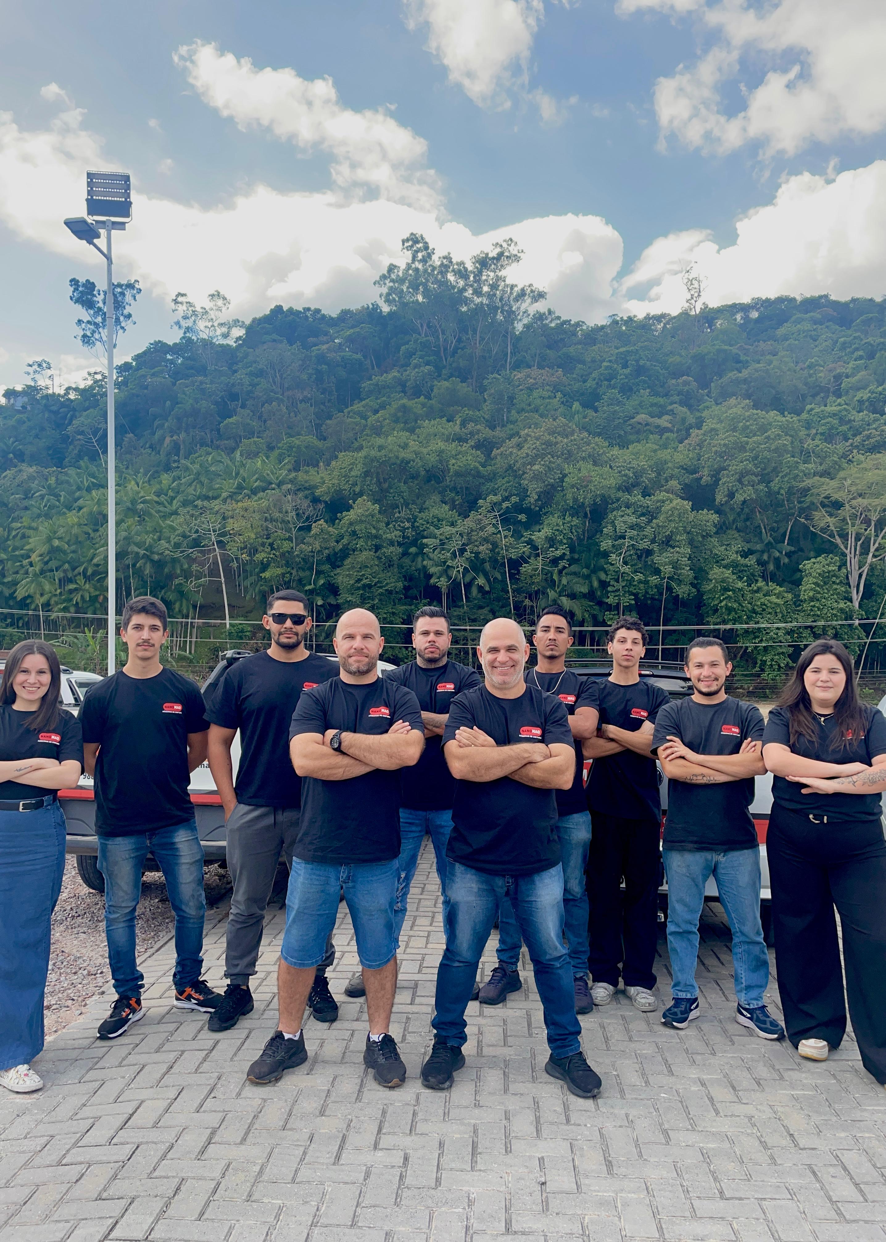 Equipe e estrutura da NanoMaq